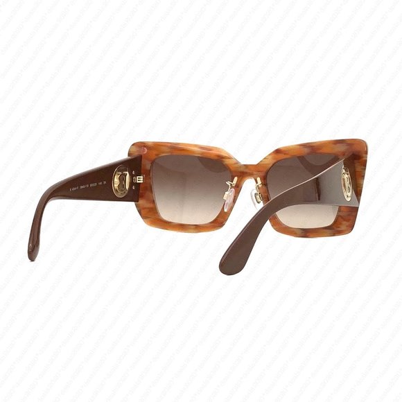 New Burberry Daisy BE4344F 394013 53mm Spotted Brown Sunglasses - Picture 5 of 12